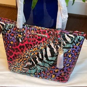 GREAR PRICE!!  BRAHMIN STAMPEDE MEDIUM ASHER CROC EMBOSSED TOTE - MSRP $345